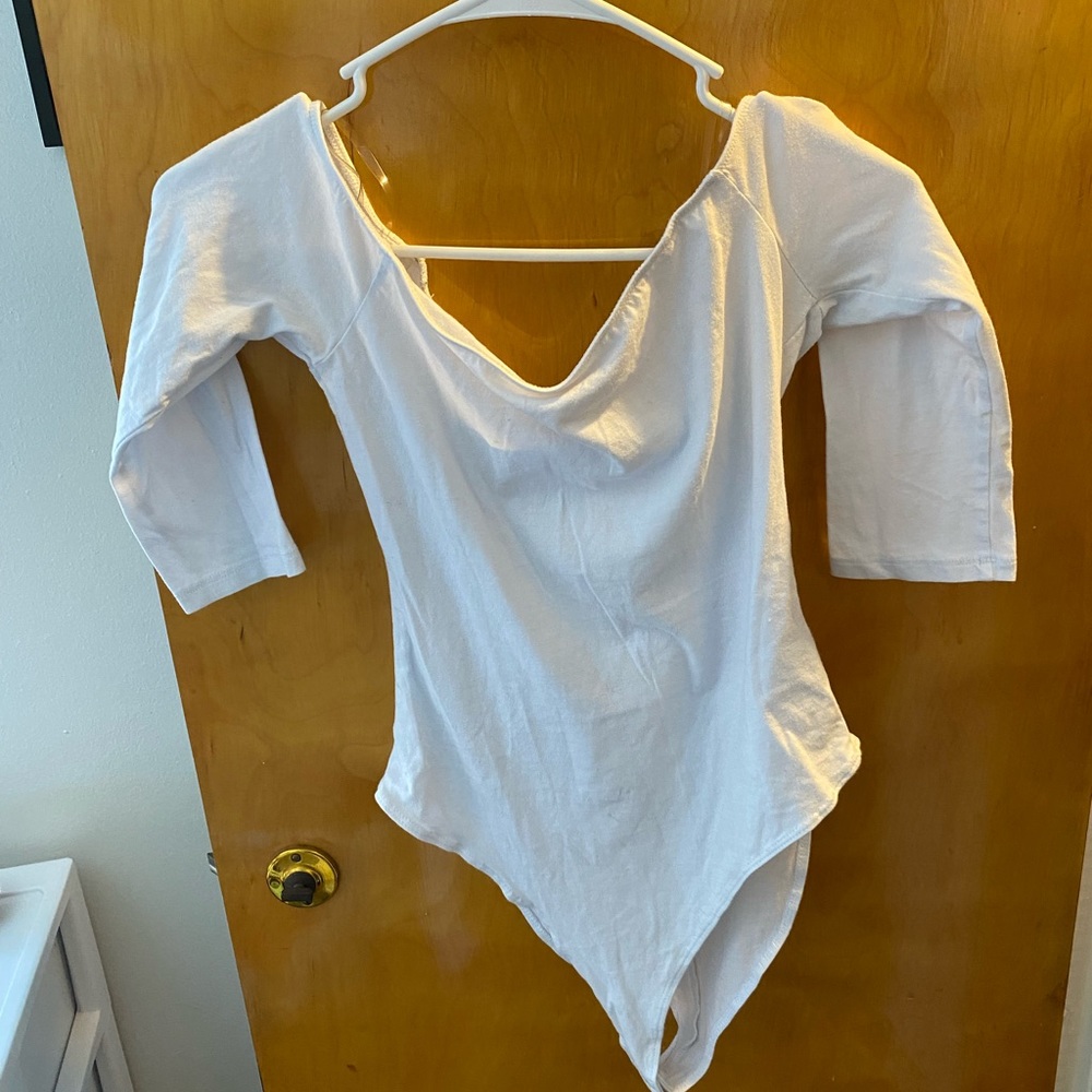 Charlotte Russe White off the shoulder bodysuit